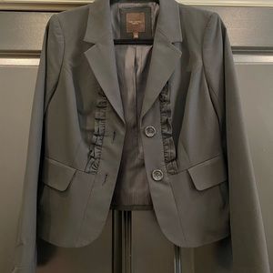 The Limited Black Ruffle Blazer in Small